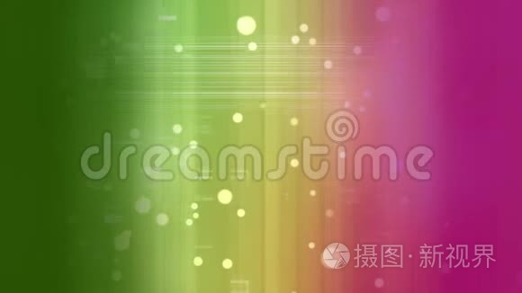 由气泡构成的彩色光效应线动画视频