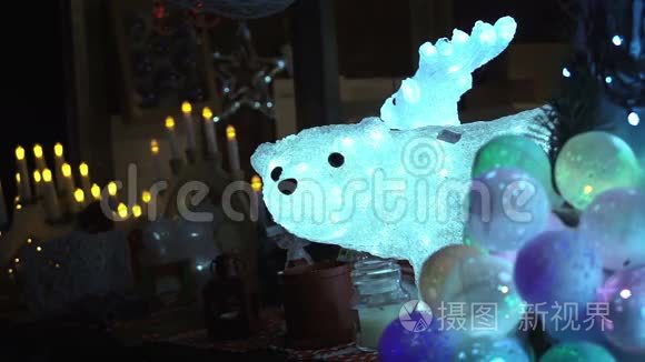 圣诞节商店里的动物装饰品视频