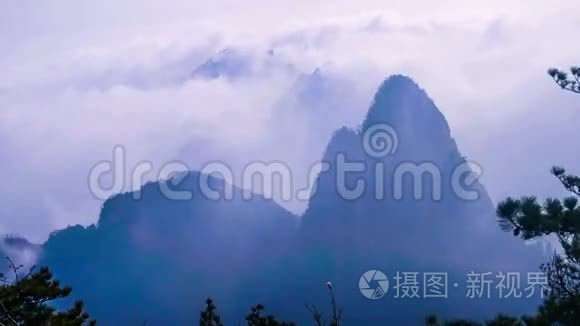 安徽黄山的浮云视频