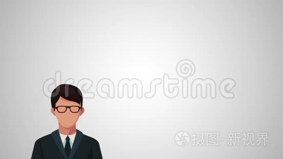 商人团体化身动画视频