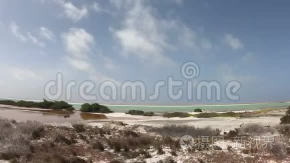 博内尔岛的盐矿开采视频