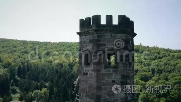 马术和城堡空中视频