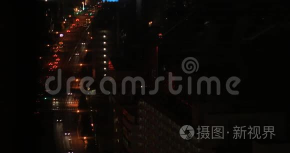 东京大角新川的城市夜景视频