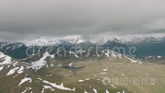 挪威西部的山脉视频