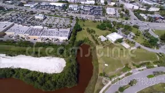 佛罗里达北部迈阿密的空中镜头视频