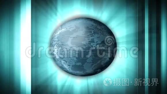 世界蓝地球的背景视频