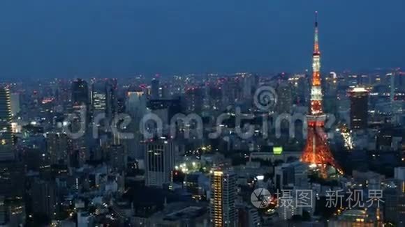 东京天空之夜视频