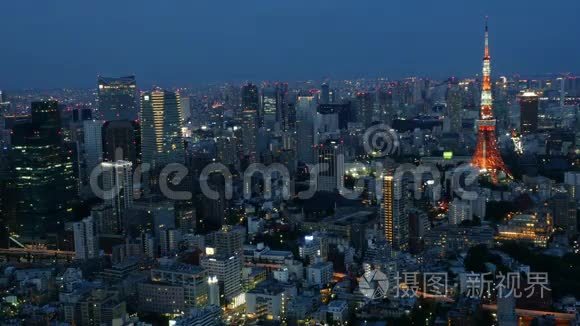 东京天空之夜视频