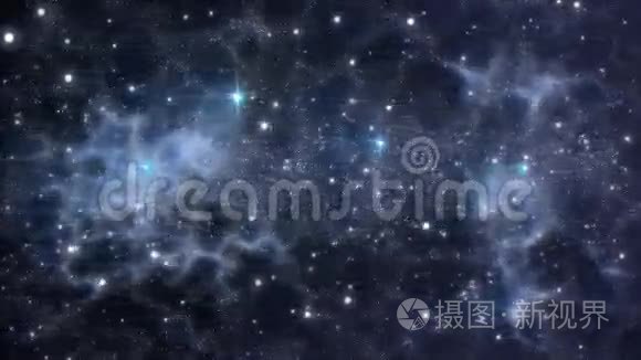 恒星和星际气体的宇宙背景视频