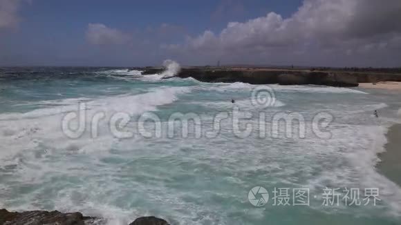 狂野的加勒比海海滩视频