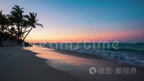 多米尼加的异国海滩视频