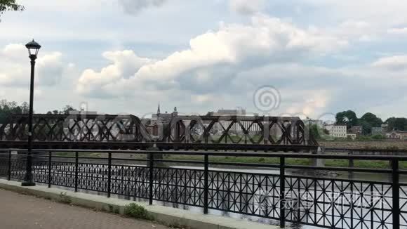 铁路桥的时间流逝视频