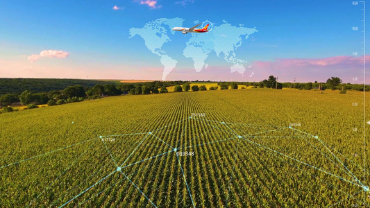 智慧农业科技大数据AE模板视频