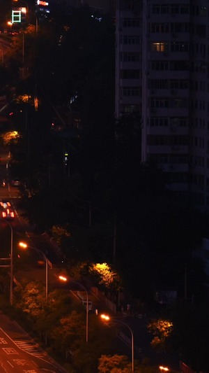 北京S型立交桥夜晚车流延时北京夜景20秒视频