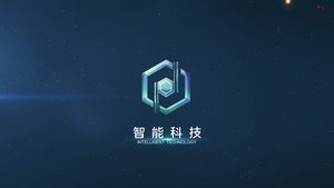 银河星空粒子特效场景演绎LOGO10秒视频