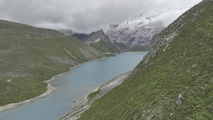 西藏羊湖风光10秒视频