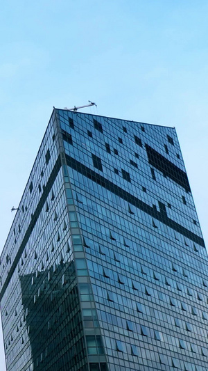 航拍大气全景玻璃建筑大厦视频素材商务楼76秒视频