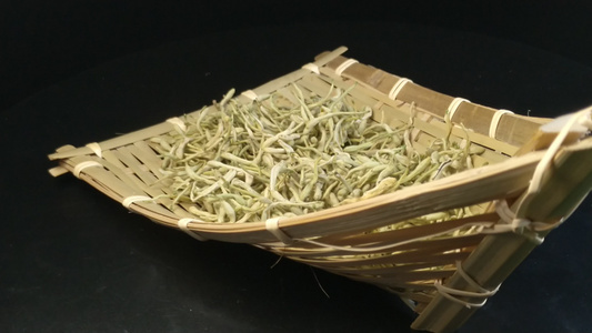 中药材金银花花茶视频