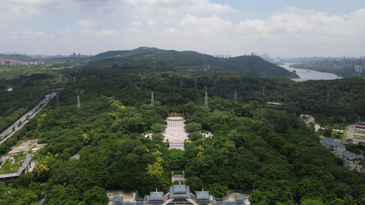 广西南宁青秀山5A景区航拍视频视频