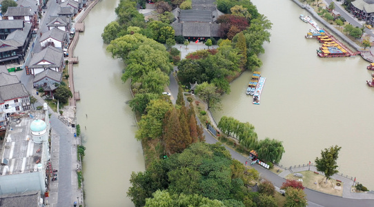 江苏淮安里运河古建筑视频