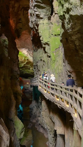 昆明宜良九乡风景区溶洞昆明旅游视频