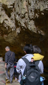 昆明宜良九乡风景区溶洞溶洞博物馆视频