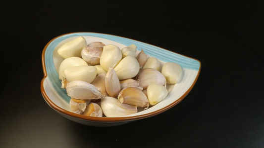 食物作料新鲜大蒜大蒜调味品视频