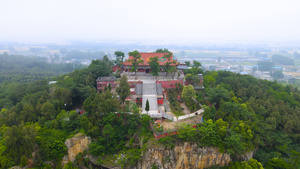 5A风景区芒砀山旅游区芒山寺航拍合集4k85秒视频