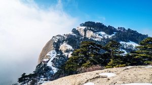 4K华山南峰延时风景10秒视频