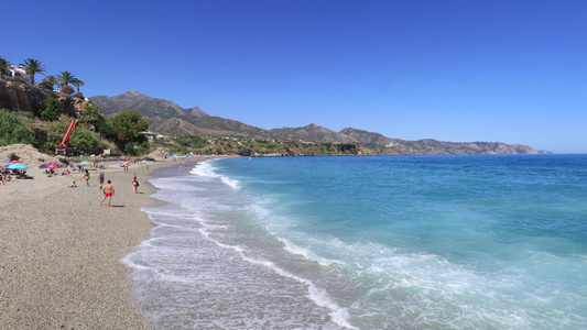 地中海夏季海滩4K实拍视频