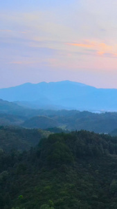 5A风景区明月山日落黄昏航拍延时视频