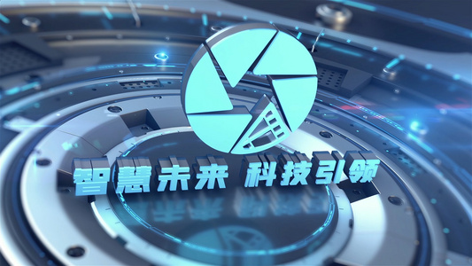 全E3D机械场景LOGO开篇展示视频