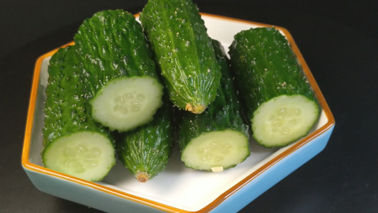 黄瓜美食食材视频