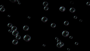 彩色气泡泡泡上升20秒视频