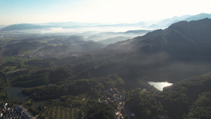 航拍5A景区衢州江郎山全景视频56秒视频