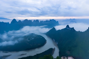 桂林山水风光3秒视频