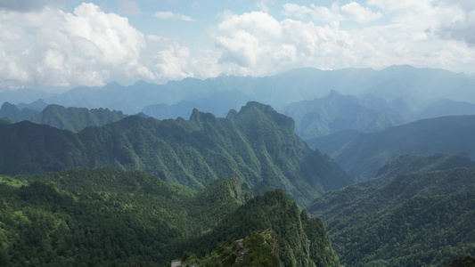 航拍湖北神农架神农顶景区视频