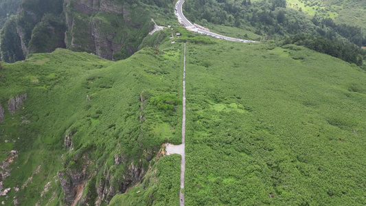 航拍湖北神农架神农顶景区视频