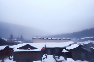 5A风景区东北雪乡旅游区7秒视频