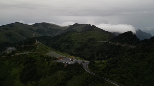 航拍湖北神农架神农顶景区视频