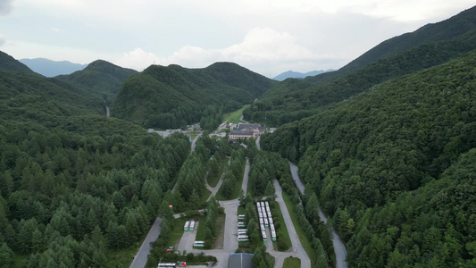 航拍湖北神农架神农顶景区视频