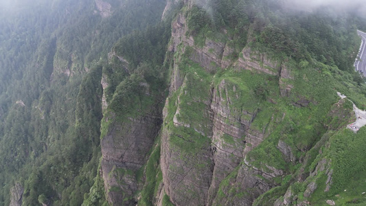 航拍湖北神农架神农顶景区视频