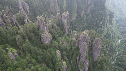 航拍湖北神农架神农顶景区视频