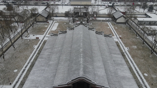 定州雪景视频