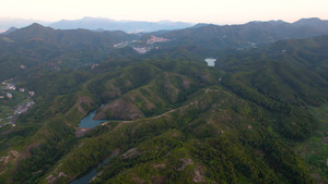 航拍5A景区缙云仙都朱景点芙蓉峡航拍视频49秒视频