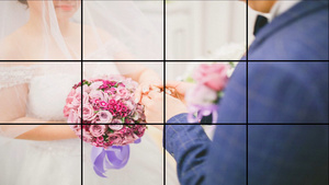 摄图网-宫格婚礼图集展示195秒视频