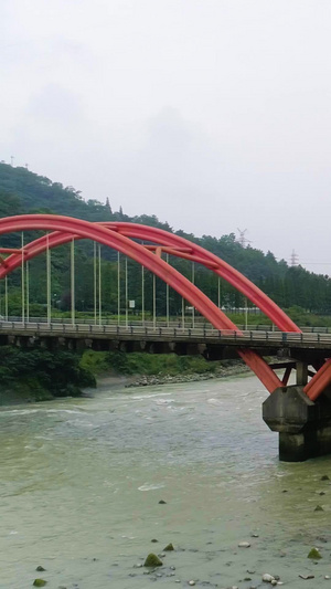 都江堰岷江大桥航拍122秒视频