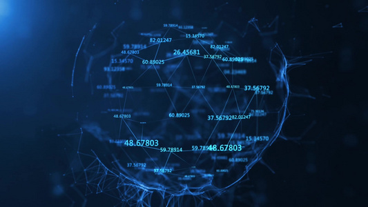 科技网络数字背景视频