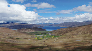 西藏高原美丽的自然风光航拍视频76秒视频