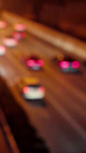 高速路夜间车流实拍素材高速路车流视频